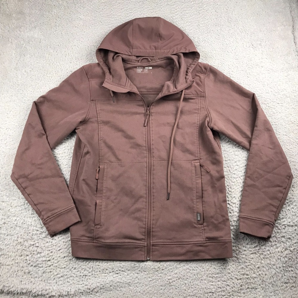5.11 Tactical Selma Full Zip Hoodie Womens M‎ Mauve Performance Running Jacket